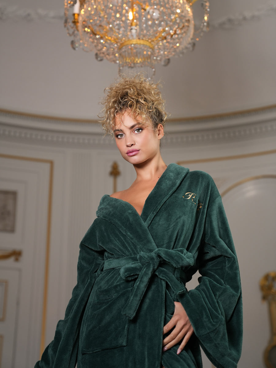 Green dressing hot sale gown