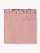 Tissu hydrophile à volants Small Vieux Rose