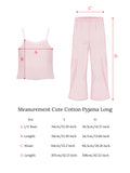 Pijama Algodón Largo Rosa