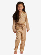 Pyjama Deluxe Gold Brown Long Kids