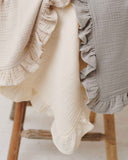 Mullwindel Rüschen klein Grau