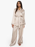 Pyjama Suit Satin Cream