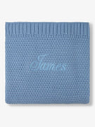 Manta de Punto Azul Claro