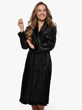 Kimono Samt Schwarz