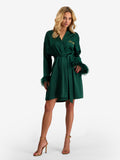Kimono Feather Emerald Green