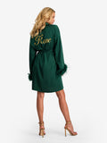 Kimono Feather Emerald Green
