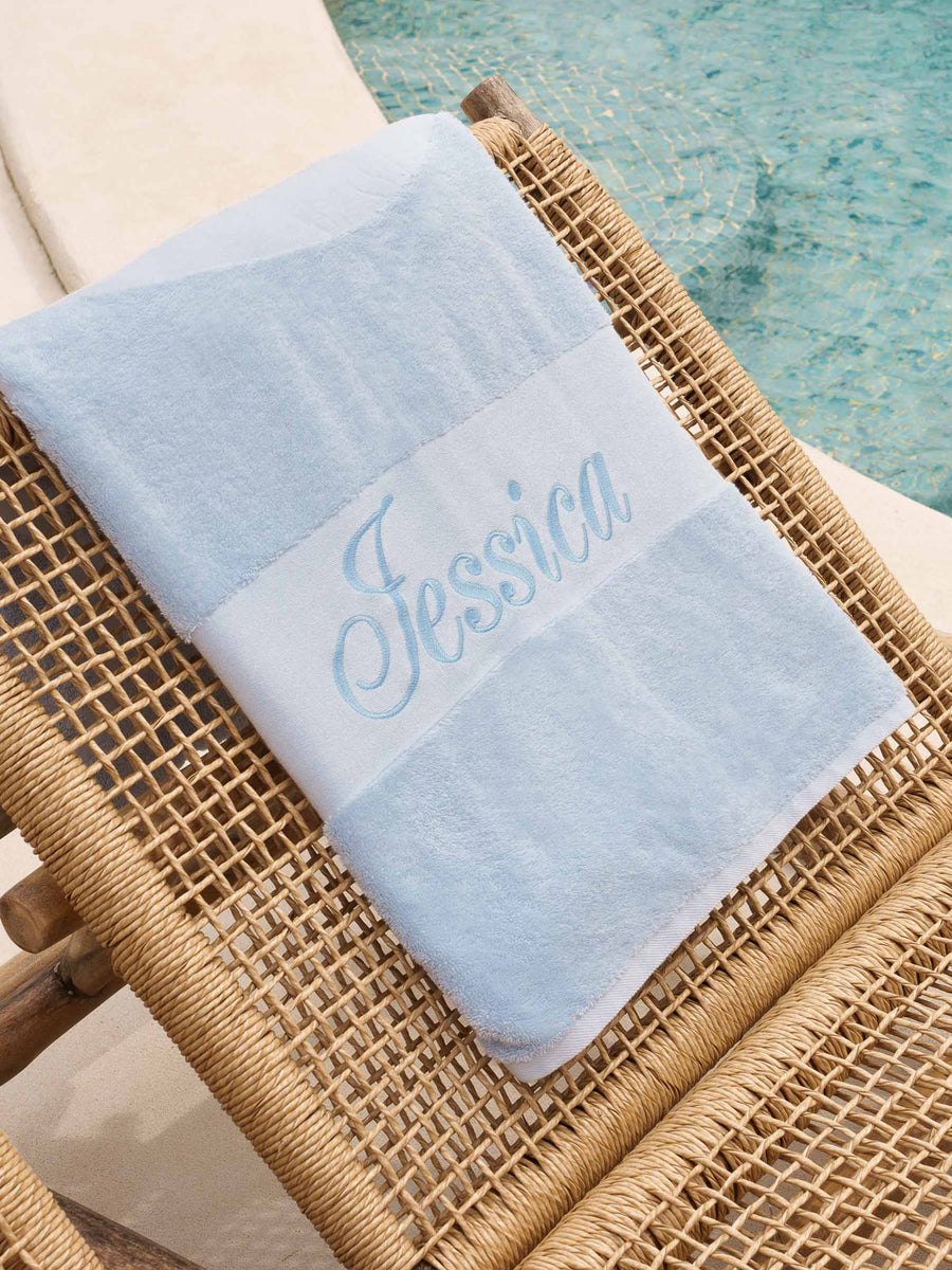 Beach Towel Baby Blue Le Olive