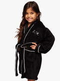 Badjas Hooded Black Kids