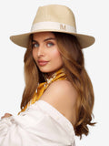 Straw Hat Deluxe Cream With White Strap
