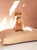 Coussin Chien Bouclé Marron Clair