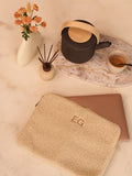 Teddy Laptop Pouch Cream