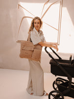 Wickeltasche Teddy Beige