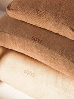 Coussin Chien Bouclé Marron Clair