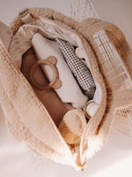 Wickeltasche Teddy Creme