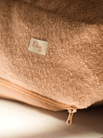 Coussin Chien Bouclé Marron Clair