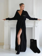 Badjas Teddy & Sokken Teddy Black