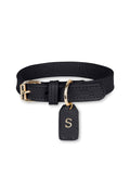 Hundehalsband Leder Schwarz