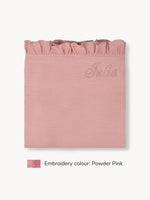 Paño Hidrofílico Volantes Pequeño Rosa Polvo