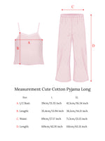 Pyjama Baumwolle Lang Blau