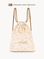 Bolsa de gimnasio Crema