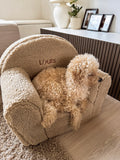 Silla de Peluche Beige