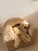 Silla de Peluche Beige