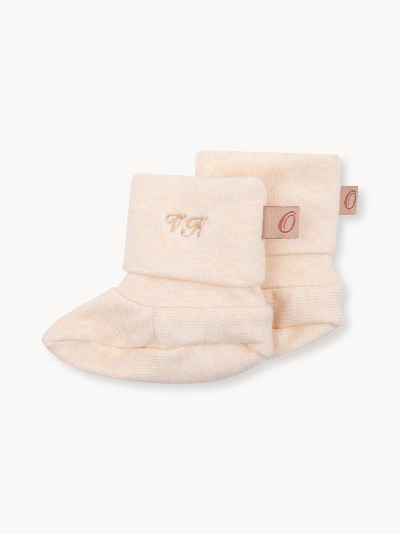 Sandfarbene Socken