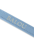 Dog Leash Leather Blue