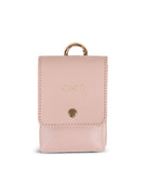 Poop Bag Holder Leather Pink