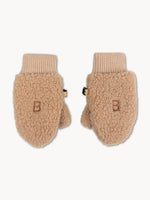 Teddy-Handschuhe Beige