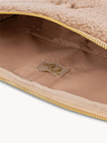 Teddy-Laptop-Tasche in Beige