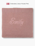 Knitted Blanket Old Pink