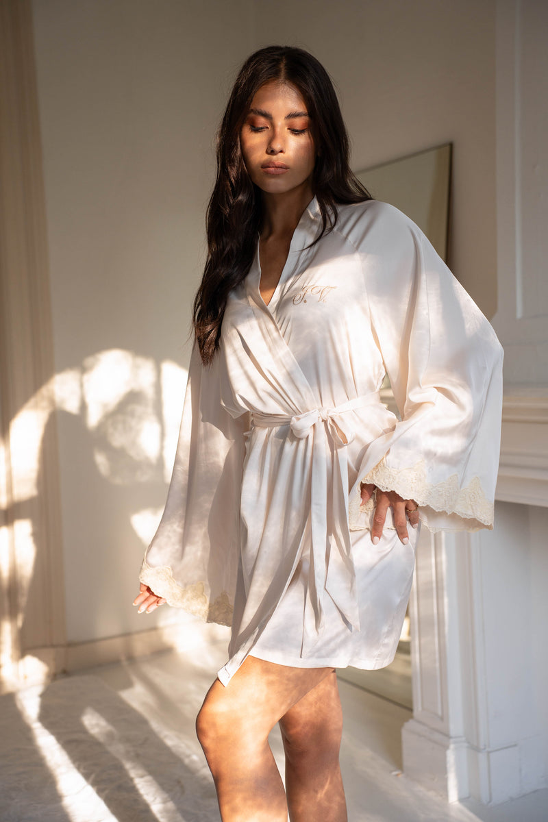 Lace Kimono Off White