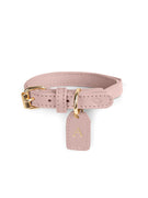 Katzenhalsband Leder Rosa