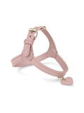 Harnais en cuir rose pour chien