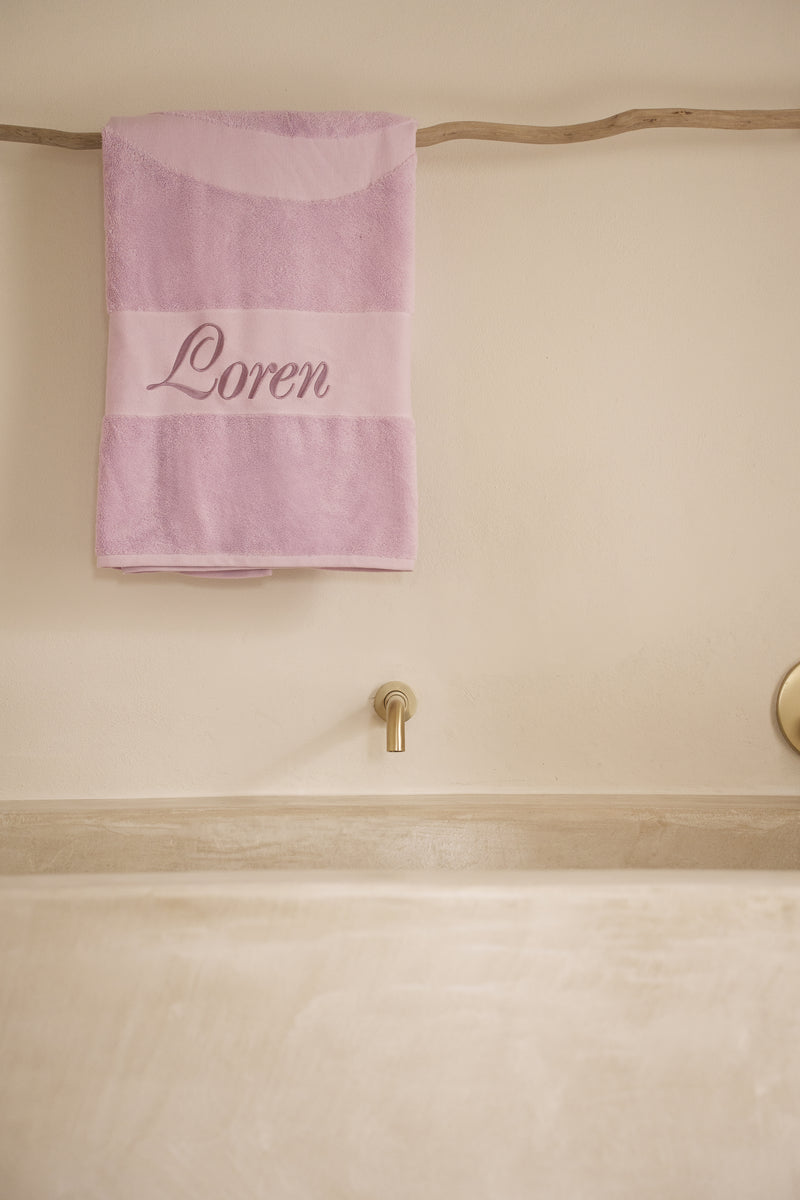 Petite serviette de bain Lilas