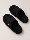Slipper Teddy Black