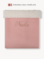 Teddy Blanket Old Pink