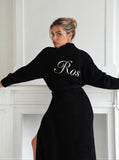 Bathrobe Teddy Black Long
