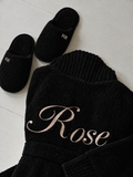 Bathrobe Teddy Black Long
