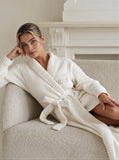 Bathrobe Teddy Off-white Long