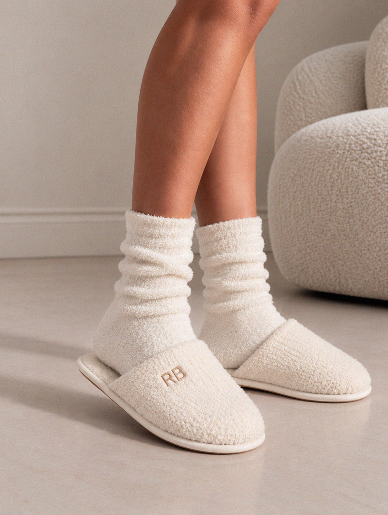 Pantoffel Teddy Off-white