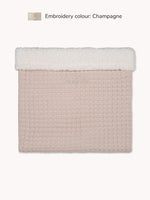 Waffle Teddy Blanket Beige