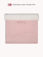 Teddy Deken Waffel Blush Pink