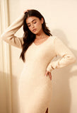 Teddy Dress Beige