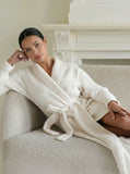 Bathrobe Teddy Off-white Long