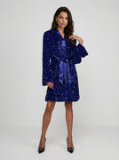 Kimono Sequins Cobalt Blue