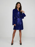 Kimono Sequins Cobalt Blue