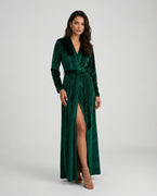 Kimono Velvet Emerald Green