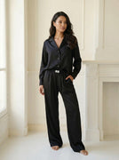 Pyjama Sparkle Schwarz Lang